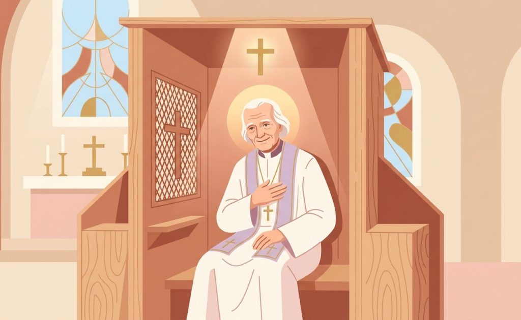 Curé d'Ars - Illustration prière catholique
